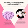image:imageMelodySusie Gradient Painting Gel 6 Colors Spring Summer Ombre Gel Polish with 100 SpongesampMetal Grabber Set for Aura Nails French Manicure No Wipe Soak Off UV DIY Nail Art Palette Macaron PinkPurple