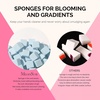 image:imageMelodySusie Gradient Painting Gel 6 Colors Spring Summer Ombre Gel Polish with 100 SpongesampMetal Grabber Set for Aura Nails French Manicure No Wipe Soak Off UV DIY Nail Art Palette Macaron PinkBlue