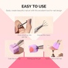 image:imageMelodySusie Gradient Painting Gel 6 Colors Spring Summer Ombre Gel Polish with 100 SpongesampMetal Grabber Set for Aura Nails French Manicure No Wipe Soak Off UV DIY Nail Art Palette Macaron PinkPurple