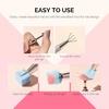 image:imageMelodySusie Gradient Painting Gel 6 Colors Spring Summer Ombre Gel Polish with 100 SpongesampMetal Grabber Set for Aura Nails French Manicure No Wipe Soak Off UV DIY Nail Art Palette Macaron PinkBlue