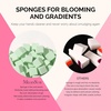 image:imageMelodySusie Gradient Painting Gel 6 Colors Spring Summer Ombre Gel Polish with 100 SpongesampMetal Grabber Set for Aura Nails French Manicure No Wipe Soak Off UV DIY Nail Art Palette Macaron PinkGreen