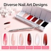 image:imageMelodySusie Gradient Painting Gel 6 Colors Spring Summer Ombre Gel Polish with 100 SpongesampMetal Grabber Set for Aura Nails French Manicure No Wipe Soak Off UV DIY Nail Art Palette Macaron PinkCaramel Brown Set