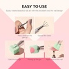 image:imageMelodySusie Gradient Painting Gel 6 Colors Spring Summer Ombre Gel Polish with 100 SpongesampMetal Grabber Set for Aura Nails French Manicure No Wipe Soak Off UV DIY Nail Art Palette Macaron PinkGreen