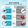 image:imageMelodySusie Kolinsky Acrylic Nail Brush 100 Pure Kolinsky Hair Professional Nail Brush for Acrylic Powder Nail Extension and 3D Nail Carving for DIY Home Salon Size 10Glitter Blue