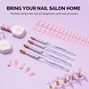 image:imageMelodySusie Kolinsky Acrylic Nail Brush 100 Pure Kolinsky Hair Professional Nail Brush for Acrylic Powder Nail Extension and 3D Nail Carving for DIY Home Salon Size 10100 Kolinsky Brush Transparent