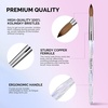 image:imageMelodySusie Kolinsky Acrylic Nail Brush 100 Pure Kolinsky Hair Professional Nail Brush for Acrylic Powder Nail Extension and 3D Nail Carving for DIY Home Salon Size 10100 Kolinsky Brush Transparent