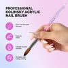 image:imageMelodySusie Kolinsky Acrylic Nail Brush 100 Pure Kolinsky Hair Professional Nail Brush for Acrylic Powder Nail Extension and 3D Nail Carving for DIY Home Salon Size 10100 Kolinsky Brush Transparent