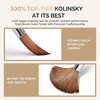 image:imageMelodySusie Kolinsky Acrylic Nail Brush 100 Pure Kolinsky Hair Professional Nail Brush for Acrylic Powder Nail Extension and 3D Nail Carving for DIY Home Salon Size 10Pink Silver Gradient
