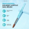 image:imageMelodySusie Kolinsky Acrylic Nail Brush 100 Pure Kolinsky Hair Professional Nail Brush for Acrylic Powder Nail Extension and 3D Nail Carving for DIY Home Salon Size 10Glitter Blue