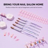 image:imageMelodySusie Kolinsky Acrylic Nail Brush 100 Pure Kolinsky Hair Professional Nail Brush for Acrylic Powder Nail Extension and 3D Nail Carving for DIY Home Salon Size 10100 Kolinsky Brush Transparent