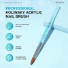 image:imageMelodySusie Kolinsky Acrylic Nail Brush 100 Pure Kolinsky Hair Professional Nail Brush for Acrylic Powder Nail Extension and 3D Nail Carving for DIY Home Salon Size 10Glitter Blue