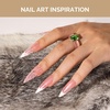 image:imageMelodySusie Kolinsky Acrylic Nail Brush 100 Pure Kolinsky Hair Professional Nail Brush for Acrylic Powder Nail Extension and 3D Nail Carving for DIY Home Salon Size 10Pink Silver Gradient