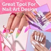 image:imageMelodySusie Kolinsky Acrylic Nail Brush 80 Pure Kolinsky Hair Professional Nail Brush for Acrylic Powder Nail Extension and 3D Nail Carving Nail Art Tools for DIY Home Salon Silver 10Pink