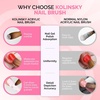 image:imageMelodySusie Kolinsky Acrylic Nail Brush 80 Pure Kolinsky Hair Professional Nail Brush for Acrylic Powder Nail Extension and 3D Nail Carving Nail Art Tools for DIY Home Salon Silver 10Pink Wooden
