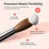 image:imageMelodySusie Kolinsky Acrylic Nail Brush 80 Pure Kolinsky Hair Professional Nail Brush for Acrylic Powder Nail Extension and 3D Nail Carving Nail Art Tools for DIY Home Salon Silver 10Silver