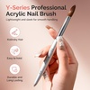image:imageMelodySusie Kolinsky Acrylic Nail Brush 80 Pure Kolinsky Hair Professional Nail Brush for Acrylic Powder Nail Extension and 3D Nail Carving Nail Art Tools for DIY Home Salon Silver 10Silver