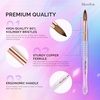 image:imageMelodySusie Kolinsky Acrylic Nail Brush 80 Pure Kolinsky Hair Professional Nail Brush for Acrylic Powder Nail Extension and 3D Nail Carving Nail Art Tools for DIY Home Salon Silver 10Transparent Gradient
