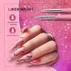 image:imageMelodySusie Nail Art Liner Brushes 5Pcs Professional Gel Polish Painting Art Design Pen Set for Thin Long Lines Tiny Details Fine Drawing Delicate Coloring Sizes 5791120mmPink