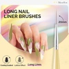 image:imageMelodySusie Nail Art Liner Brushes 5Pcs Professional Gel Polish Painting Art Design Pen Set for Thin Long Lines Tiny Details Fine Drawing Delicate Coloring Sizes 5791120mmColor