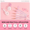 image:imageMelodySusie Nail Art Liner Brushes 5Pcs Professional Gel Polish Painting Art Design Pen Set for Thin Long Lines Tiny Details Fine Drawing Delicate Coloring Sizes 5791120mmTransparent Gradient