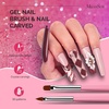 image:imageMelodySusie Nail Art Liner Brushes 5Pcs Professional Gel Polish Painting Art Design Pen Set for Thin Long Lines Tiny Details Fine Drawing Delicate Coloring Sizes 5791120mmPink