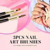 image:imageMelodySusie Nail Art Liner Brushes 5Pcs Professional Gel Polish Painting Art Design Pen Set for Thin Long Lines Tiny Details Fine Drawing Delicate Coloring Sizes 5791120mmMulticolor