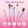 image:imageMelodySusie Nail Art Liner Brushes 5Pcs Professional Gel Polish Painting Art Design Pen Set for Thin Long Lines Tiny Details Fine Drawing Delicate Coloring Sizes 5791120mmPink Glitter
