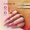 image:imageMelodySusie Nail Art Liner Brushes 5Pcs Professional Gel Polish Painting Art Design Pen Set for Thin Long Lines Tiny Details Fine Drawing Delicate Coloring Sizes 5791120mmColor