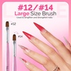 image:imageMelodySusie Nail Art Liner Brushes 5Pcs Professional Gel Polish Painting Art Design Pen Set for Thin Long Lines Tiny Details Fine Drawing Delicate Coloring Sizes 5791120mmPink Glitter