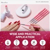 image:imageMelodySusie Nail Art Liner Brushes 5Pcs Professional Gel Polish Painting Art Design Pen Set for Thin Long Lines Tiny Details Fine Drawing Delicate Coloring Sizes 5791120mmPink