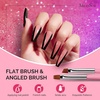 image:imageMelodySusie Nail Art Liner Brushes 5Pcs Professional Gel Polish Painting Art Design Pen Set for Thin Long Lines Tiny Details Fine Drawing Delicate Coloring Sizes 5791120mmPink