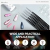 image:imageMelodySusie Nail Art Liner Brushes 5Pcs Professional Gel Polish Painting Art Design Pen Set for Thin Long Lines Tiny Details Fine Drawing Delicate Coloring Sizes 5791120mmBlack