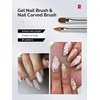 image:imageMelodySusie Nail Art Liner Brushes 5Pcs Professional Gel Polish Painting Art Design Pen Set for Thin Long Lines Tiny Details Fine Drawing Delicate Coloring Sizes 5791120mmBlack