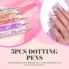 image:imageMelodySusie Nail Art Liner Brushes 5Pcs Professional Gel Polish Painting Art Design Pen Set for Thin Long Lines Tiny Details Fine Drawing Delicate Coloring Sizes 5791120mmMulticolor