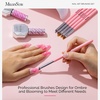 image:imageMelodySusie Nail Art Liner Brushes 5Pcs Professional Gel Polish Painting Art Design Pen Set for Thin Long Lines Tiny Details Fine Drawing Delicate Coloring Sizes 5791120mmLight Pink