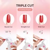 image:imageMelodySusie Nail Clippers for Acrylic Nails White Adjustable Stainless Steel Acrylic Nail Clippers Professional Rotary Nail Cutter for False Nail Tips Manicure Nail Salon ToolWhite