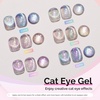image:imageMelodySusie Nail Magnet Set 12PCS Cat Eye Gel Nail Polish Magnets Square Round Double Ended Magnet Stick Cat Eye Magnet for Nails Strong Magnetic Nail Polish Magnets Nail Design ToolsGlitter