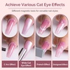 image:imageMelodySusie Nail Magnet Set 12PCS Cat Eye Gel Nail Polish Magnets Square Round Double Ended Magnet Stick Cat Eye Magnet for Nails Strong Magnetic Nail Polish Magnets Nail Design Tools12PCS