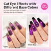 image:imageMelodySusie Nail Magnet Set 12PCS Cat Eye Gel Nail Polish Magnets Square Round Double Ended Magnet Stick Cat Eye Magnet for Nails Strong Magnetic Nail Polish Magnets Nail Design Tools9D Chameleon