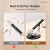 image:imageMelodySusie Pen Nail Drill Holder with 10 Drill Bits HolesStable Acrylic Base Stand for Most Penshaped Electric Nail FileEspecially for PC120IPC120BPC180GPC180FPC180EPM170FPM180GSM220G