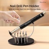 image:imageMelodySusie Pen Nail Drill Holder with 10 Drill Bits HolesStable Acrylic Base Stand for Most Penshaped Electric Nail FileEspecially for PC120IPC120BPC180GPC180FPC180EPM170FPM180GSM220G