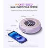 image:imageMelodySusie PocketSized Nail Dust Collector with Lightweight DesignHProA 6000RPM UltraSmall Nail Vacuum Fan with 3 Suction Modes and 30 Disposable Filter Papers for Beginner amp Daily Nail CareWhitePurple