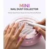 image:imageMelodySusie PocketSized Nail Dust Collector with Lightweight DesignHProA 6000RPM UltraSmall Nail Vacuum Fan with 3 Suction Modes and 30 Disposable Filter Papers for Beginner amp Daily Nail CareWhitePink
