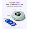 image:imageMelodySusie PocketSized Nail Dust Collector with Lightweight DesignHProA 6000RPM UltraSmall Nail Vacuum Fan with 3 Suction Modes and 30 Disposable Filter Papers for Beginner amp Daily Nail CareWhiteGreen