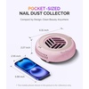 image:imageMelodySusie PocketSized Nail Dust Collector with Lightweight DesignHProA 6000RPM UltraSmall Nail Vacuum Fan with 3 Suction Modes and 30 Disposable Filter Papers for Beginner amp Daily Nail CareWhitePink