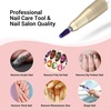 image:imageMelodySusie Professional 5 in 1 Nail Drill Bits 332 Carbide Tungsten Multifunction Bits Suitable for Manicure Pedicure Cuticle Gel Polishing Technicians Bits Purple Series BitM MediumPurpleStraight Cut