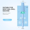 image:imageMelodySusie Professional 5 in 1 Nail Drill Bits 332 Carbide Tungsten Multifunction Bits Suitable for Manicure Pedicure Cuticle Gel Polishing Technicians Bits Purple Series BitM MediumLight Blue