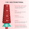 image:imageMelodySusie Professional 5 in 1 Nail Drill Bits 332 Carbide Tungsten Multifunction Bits Suitable for Manicure Pedicure Cuticle Gel Polishing Technicians Bits Purple Series BitM MediumRedSuper Cut Cross