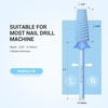 image:imageMelodySusie Professional 5 in 1 Nail Drill Bits 332 Carbide Tungsten Multifunction Bits Suitable for Manicure Pedicure Cuticle Gel Polishing Technicians Bits Purple Series BitM MediumLight Blue