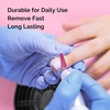image:imageMelodySusie Professional 5 in 1 Nail Drill Bits 332 Carbide Tungsten Multifunction Bits Suitable for Manicure Pedicure Cuticle Gel Polishing Technicians Bits Purple Series BitM MediumPink Blossom